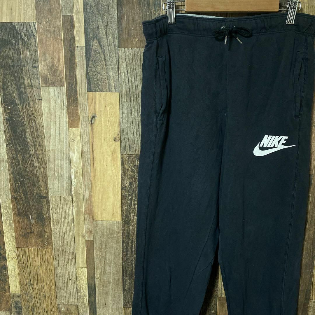 NIKE(ナイキ)のロゴ メンズ スウェット ナイキ ブラック M パンツ USA古着 90s メンズのパンツ(その他)の商品写真