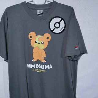 ポケモン(ポケモン)の新品 Tシャツ XL ヒメグマ ポケモン ポケットモンスター ワッペン 半袖(Tシャツ/カットソー(半袖/袖なし))