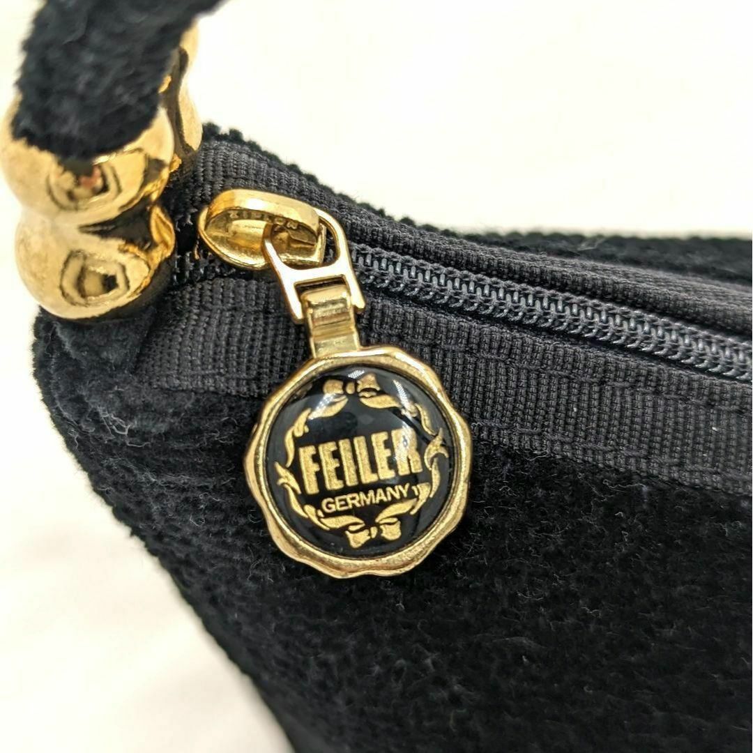 FEILER(フェイラー)の【美品】FEILER フェイラー シュニール織 花柄 ゴールド金具 ハンドバッグ レディースのバッグ(ハンドバッグ)の商品写真