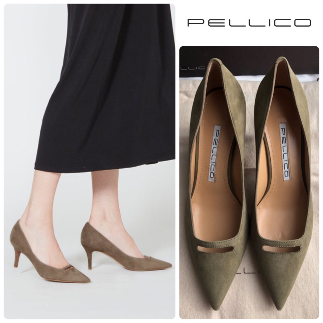 PELLICO(ペリーコ)のペリーコ   アネッリ　スエードパンプス　新品　25 レディースの靴/シューズ(ハイヒール/パンプス)の商品写真