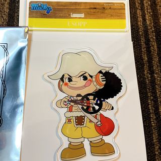 ワンピース(ONE PIECE)の不二家★ワンピース★milky★コラボ★アクリルスタンド★ウソップ(キャラクターグッズ)