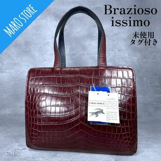 【未使用タグ付き】Brazioso issimo クロコダイル バッグ 2way(ショルダーバッグ)