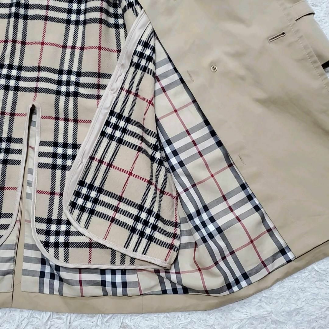 美品 S バーバリー トレンチコート ベージュ 羊毛100ライナー 美品 S バーバリー トレンチコート ベージュ 羊毛100ライナー