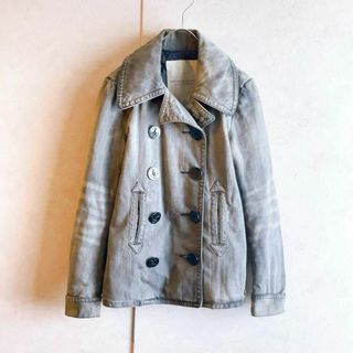 Denim & Supply Ralph Lauren - 希少✨ラルフローレン　デニム　ピーコート　ジャケット　ダメージ加工　メタル　XS