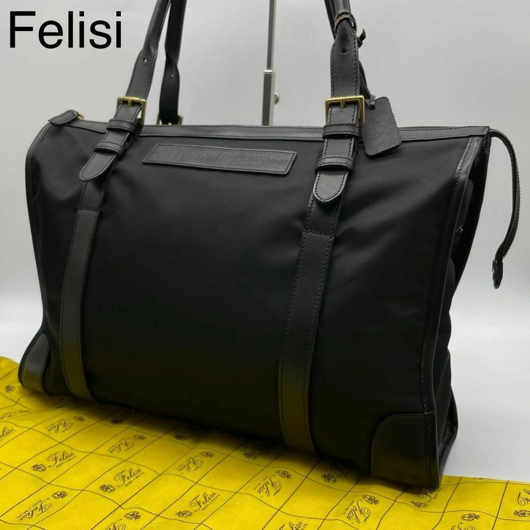 Felisi(フェリージ)の★新品 フェリージ 09-82 トートバッグ ナイロン レザー ブラック A4可 メンズのバッグ(トートバッグ)の商品写真