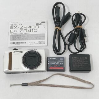 カシオ(CASIO)のCASIO HIGH SPEED EXILIM EX-ZR400WE ホワイト(コンパクトデジタルカメラ)