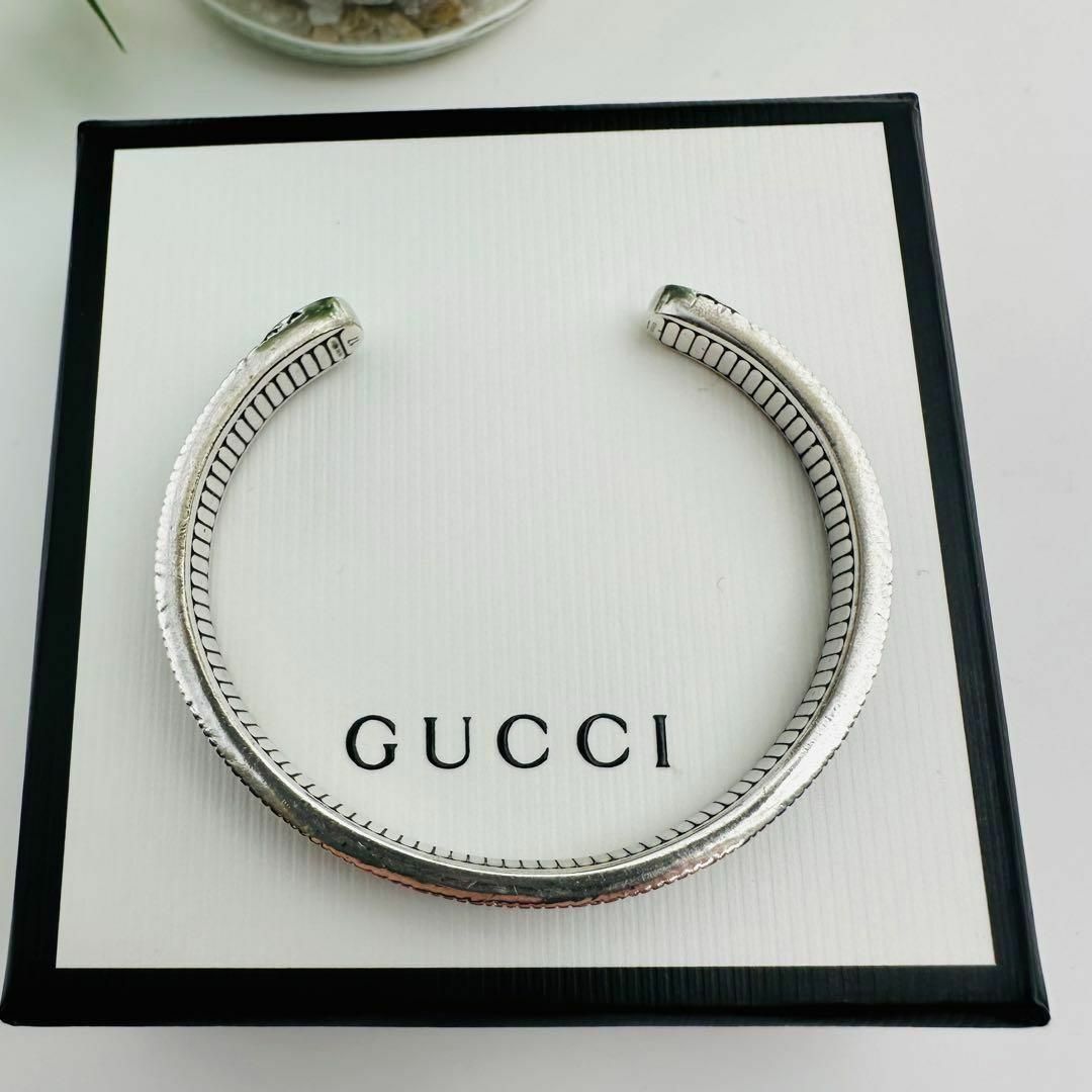 Gucci(グッチ)のGUCCI グッチ　バングル　ブレスレット　17号　マーモント　燻 メンズのアクセサリー(バングル/リストバンド)の商品写真