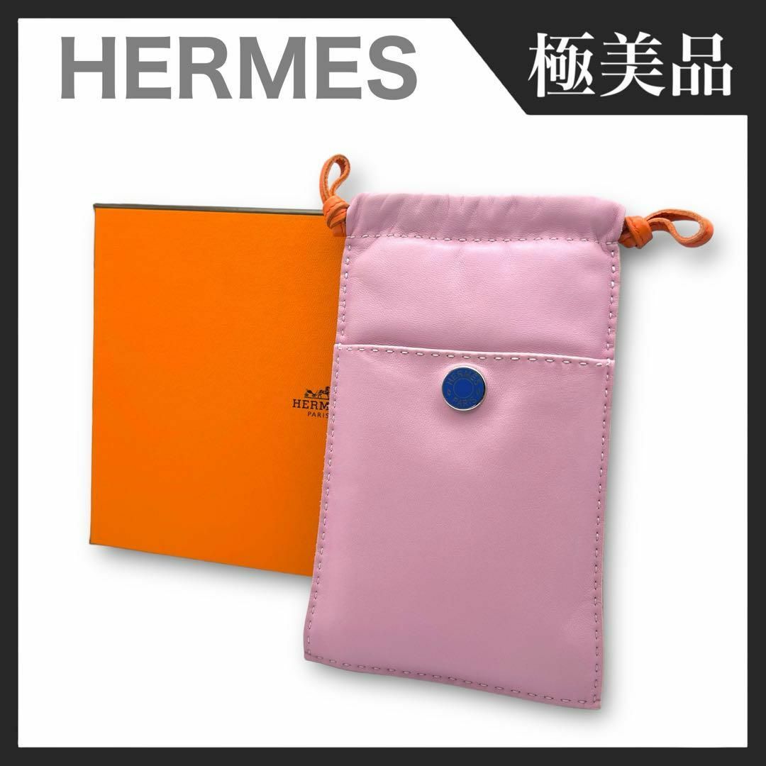 Hermes(エルメス)の【極美品】HERMES ピロ セリエ アニョーミロ スマホケース ポーチ スマホ/家電/カメラのスマホアクセサリー(その他)の商品写真