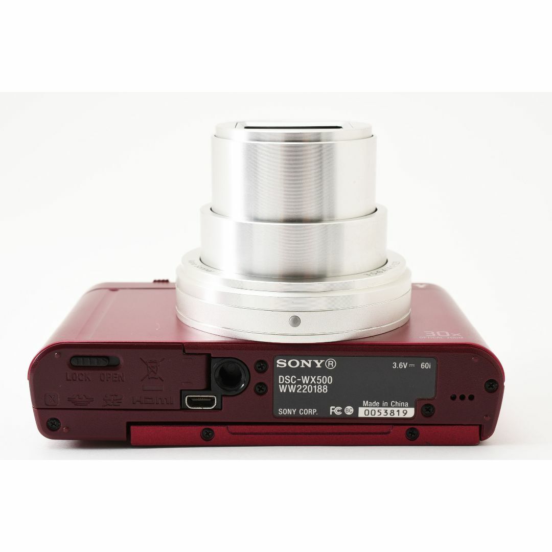 SONY(ソニー)のSONY Cyber-shot DSC-WX500 レッド スマホ/家電/カメラのカメラ(コンパクトデジタルカメラ)の商品写真