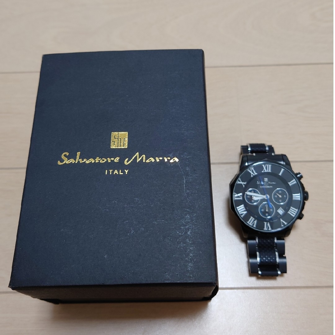 Salvatore Marra(サルバトーレマーラ)の【美品】サルバトーレマーラ SalvatoreMarra 腕時計 メンズ メンズの時計(腕時計(アナログ))の商品写真