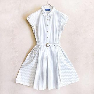 希少✨BURBERRY BLUE LABEL シャツ　ワンピース　ベルト　S(その他)