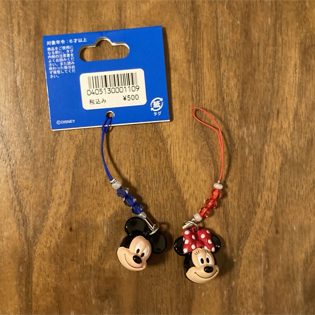 Disney(ディズニー)のミッキー　ミニー　すず　チャーム エンタメ/ホビーのアニメグッズ(ストラップ)の商品写真