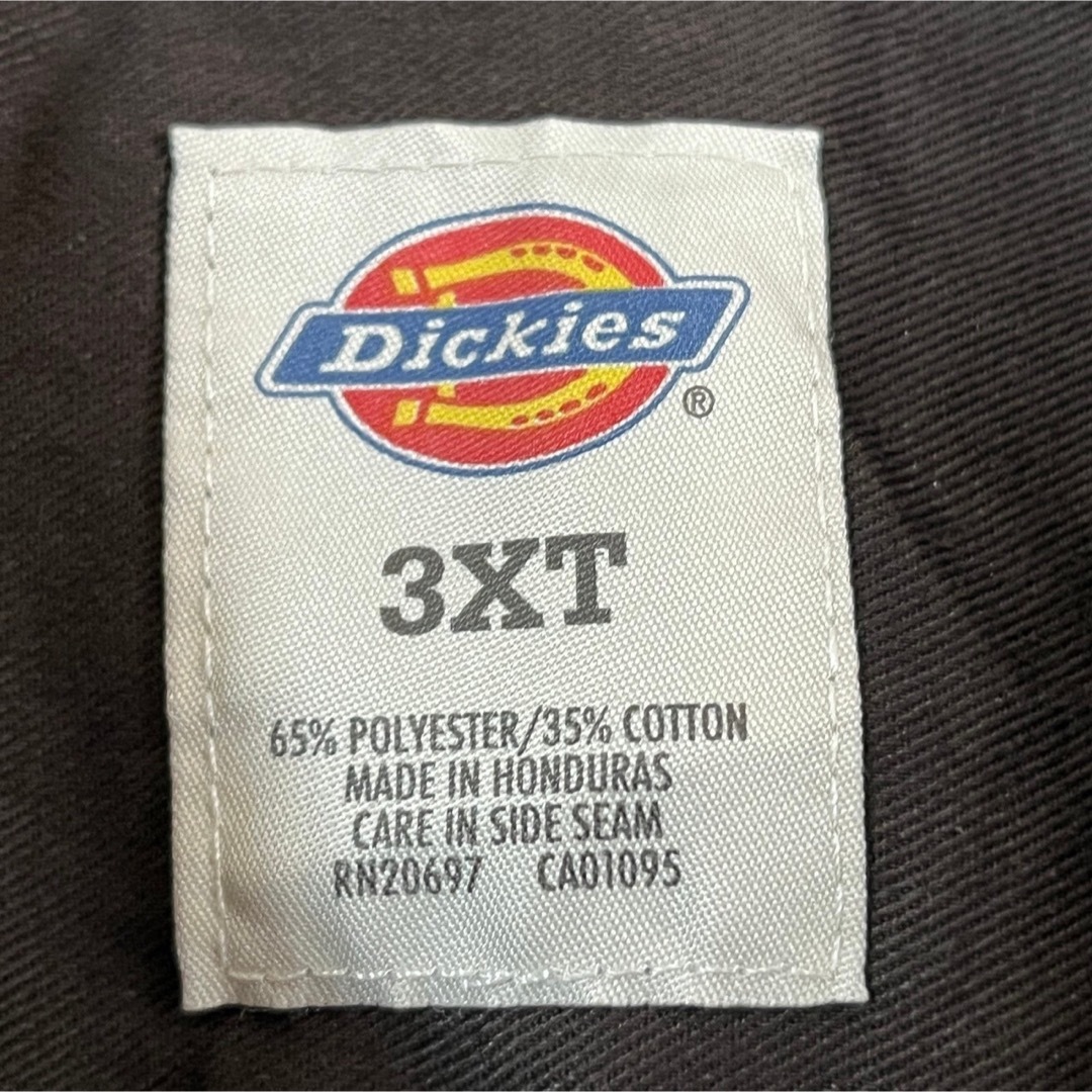 Dickies(ディッキーズ)の【ディッキーズ】ワークシャツ　こげ茶　ダークブラウン　無地　ワンポイントG メンズのトップス(シャツ)の商品写真