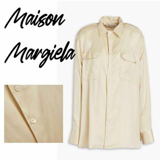 マルタンマルジェラ(Maison Martin Margiela)のMAISON MARGIELA シルク シャツ 4ステッチ クリーム サイズ40(シャツ)