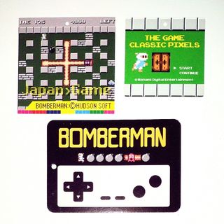 ファミリーコンピュータ(ファミリーコンピュータ)のボンバーマン Ｔシャツ サイズカード ３枚セット(その他)