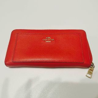 コーチ(COACH)のコーチ　coach 長財布　オレンジ(財布)