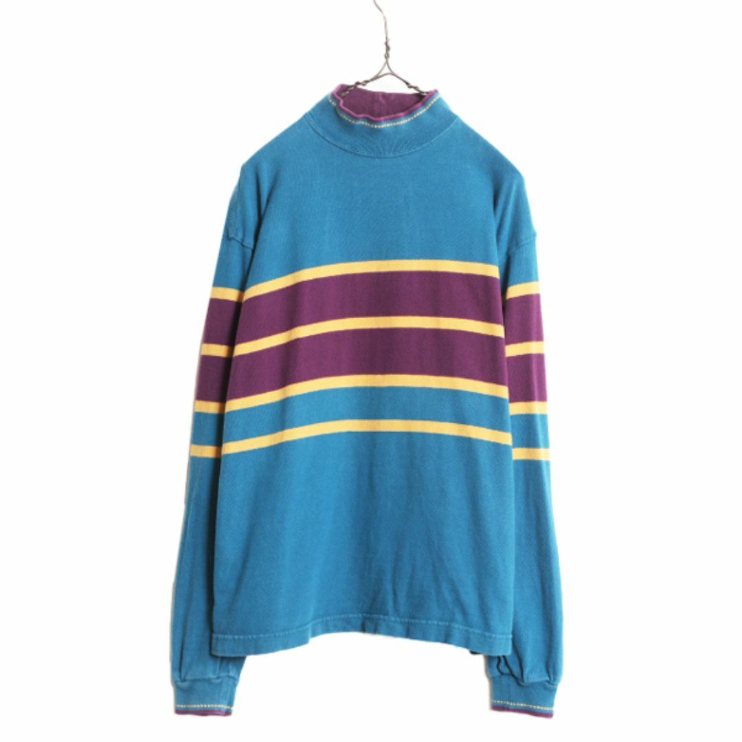 90s USA製 ランズエンド ボーダー 長袖 Tシャツ レディース L 90s USA製 ランズエンド ボーダー 長袖 Tシャツ レディース L