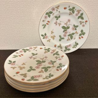 ウェッジウッド(WEDGWOOD)のウェッジウッド　ワイルドストロベリー　デザートプレート　20.5cm(食器)