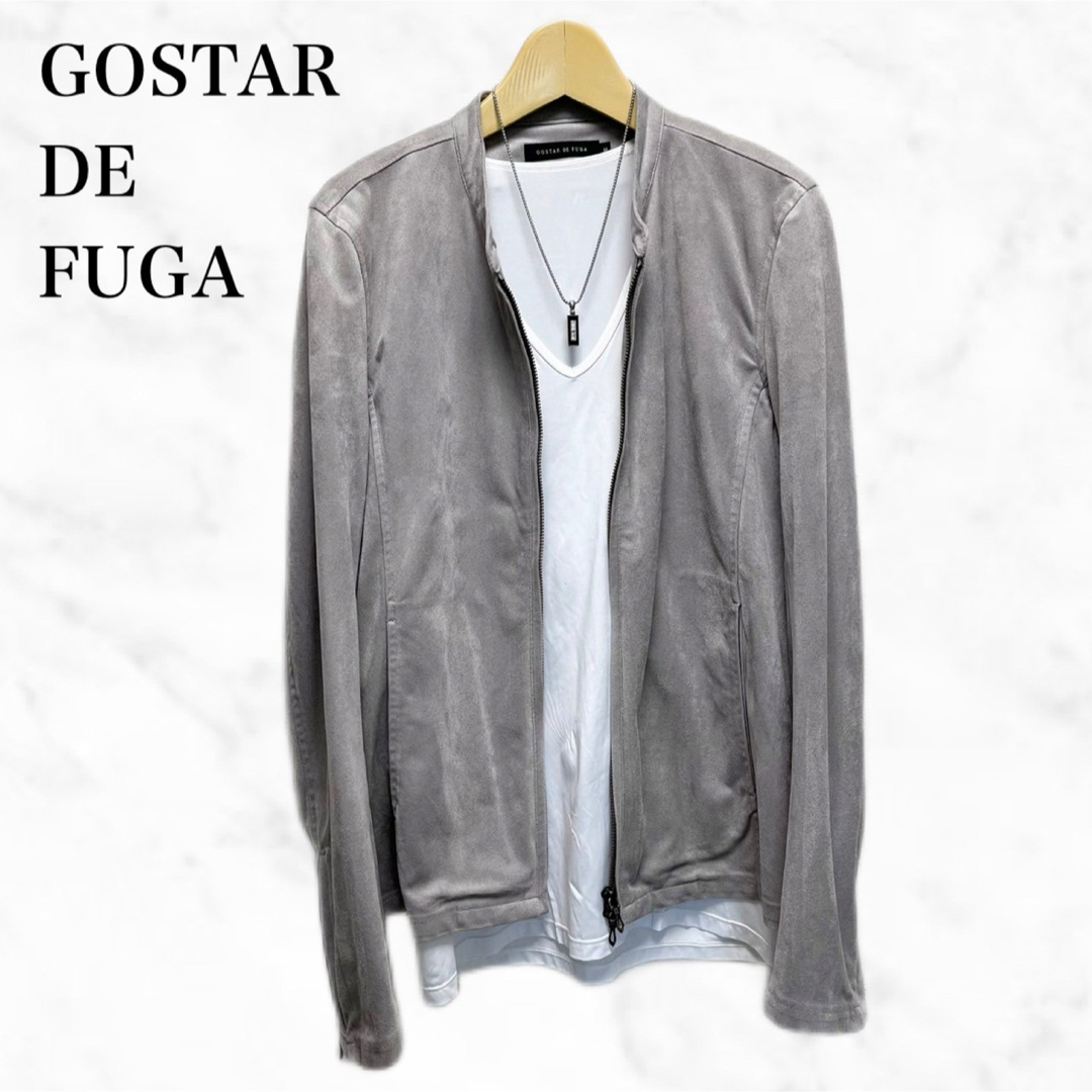 GOSTAR DE FUGA(ゴスタールジフー)のGOSTAR DE FUGA ワークジャケット　シャツブルゾン　トップス メンズのジャケット/アウター(ライダースジャケット)の商品写真