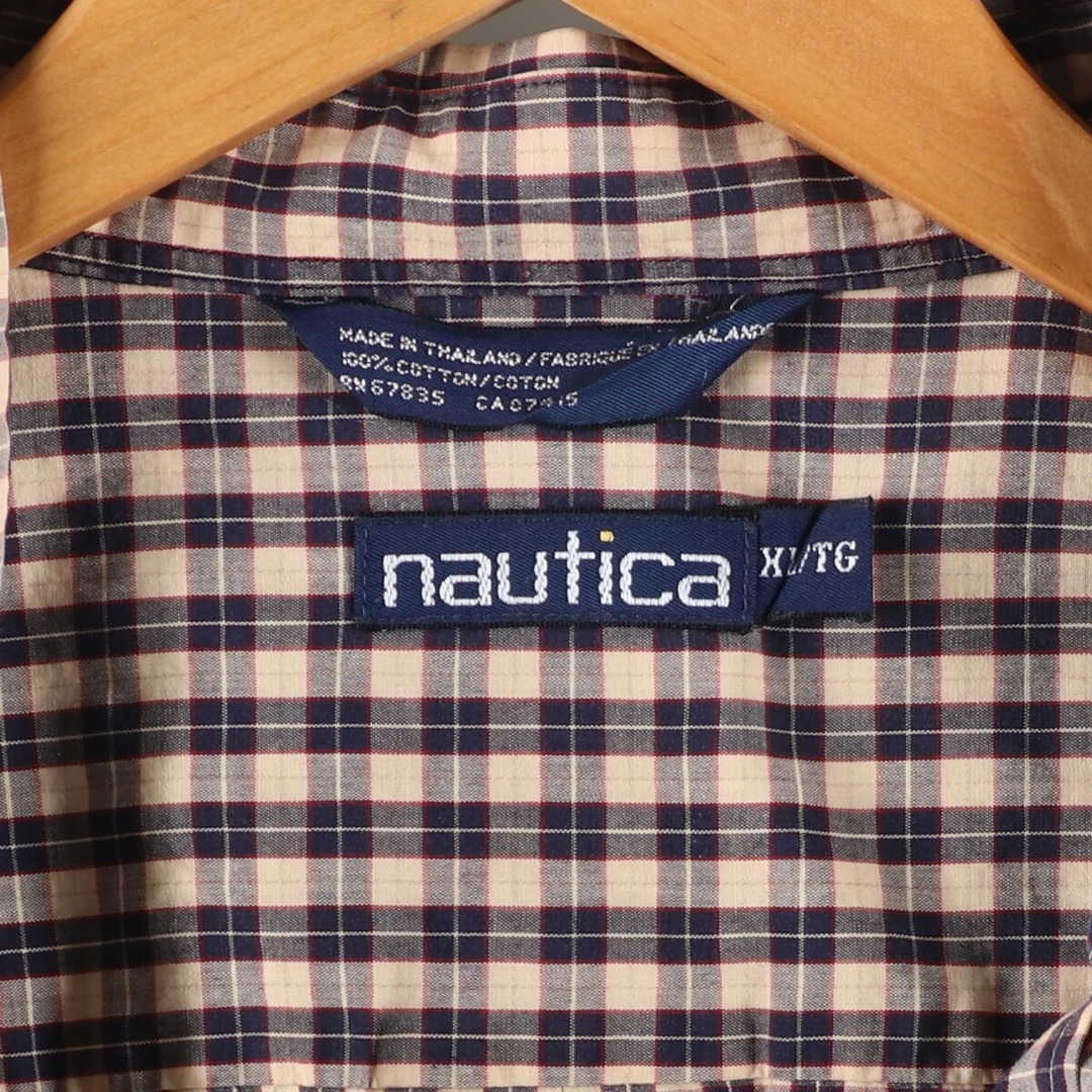 NAUTICA(ノーティカ)の古着 90年代 ノーティカ NAUTICA 長袖 ボタンダウンチェックシャツ メンズXL ヴィンテージ /eaa425204 メンズのトップス(シャツ)の商品写真