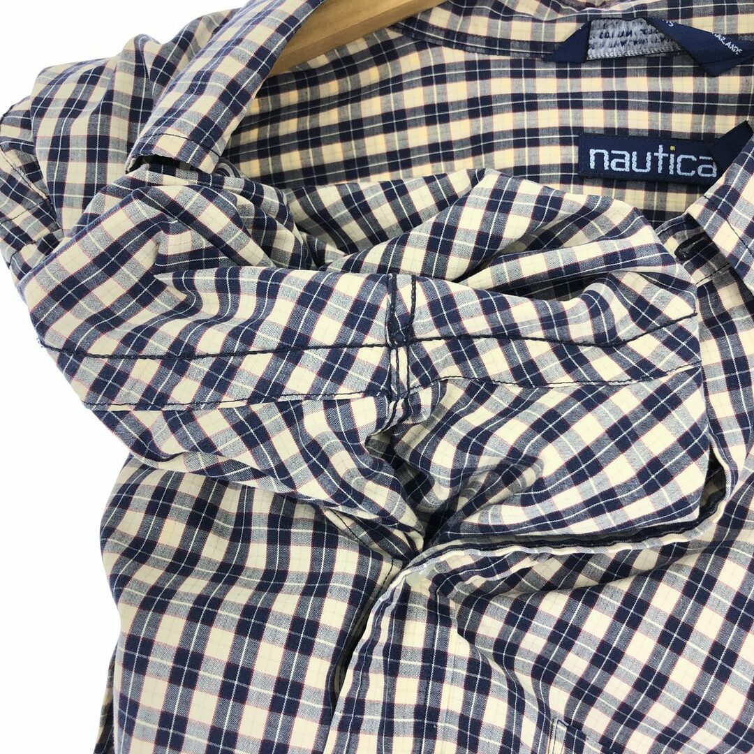 NAUTICA(ノーティカ)の古着 90年代 ノーティカ NAUTICA 長袖 ボタンダウンチェックシャツ メンズXL ヴィンテージ /eaa425204 メンズのトップス(シャツ)の商品写真