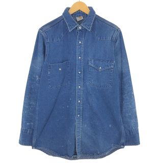 カーハート(carhartt)の古着 カーハート Carhartt 長袖 デニム ウエスタンシャツ メンズM /eaa428944(シャツ)