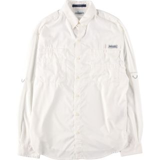 古着 コロンビア Columbia PFG OMNI-SHADE ボタンダウン 長袖 フィッシングシャツ メンズM /eaa431602