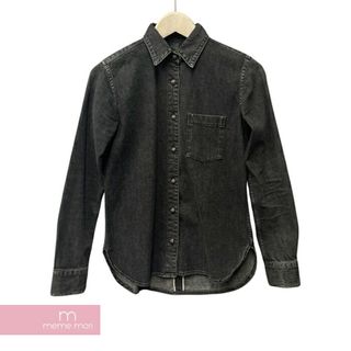 クロムハーツ(Chrome Hearts)のCHROME HEARTS Denim Shirt クロムハーツ デニムシャツ クロスパッチ ブラック サイズXS 【240409】【中古-A】【me04】(シャツ)