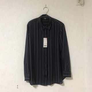 ユニクロ(UNIQLO)の未使用タグ付き　ユニクロUNIQLO レディース　Lサイズ(シャツ/ブラウス(長袖/七分))