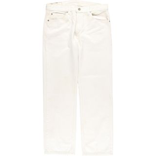 リーバイス(Levi's)の古着 リーバイス Levi's 505 ホワイトデニム テーパードデニムパンツ メンズw32 /eaa435750(デニム/ジーンズ)