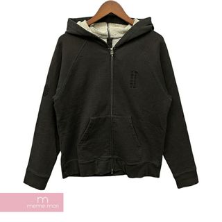 クロムハーツ(Chrome Hearts)のCHROME HEARTS GRP Y NOT Zip Up Hoodie クロムハーツ ワイノットジップアップフーディ ジップパーカー ダガージップ ヴァーティカルロゴ ダガー刺繍 クロスボール ダガー グレー サイズS【240409】【中古-A】【me04】(パーカー)