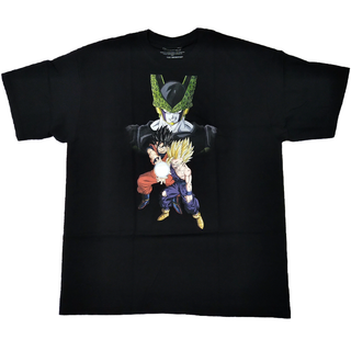 ドラゴンボールZ　Tシャツ　XLサイズ　黒　孫悟空　セル　アニメTシャツ *(Tシャツ/カットソー(半袖/袖なし))