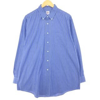 ブルックスブラザース(Brooks Brothers)の古着 90年代 ブルックスブラザーズ Brooks Brothers MAKERS 長袖 ボタンダウンストライプシャツ USA製 メンズXL ヴィンテージ /eaa436603(シャツ)