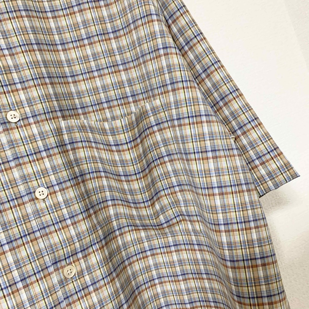 AURALEE(オーラリー)のAURALEE スーパー ライト ウール 半袖 チェックシャツ マルチカラー 5 メンズのトップス(シャツ)の商品写真