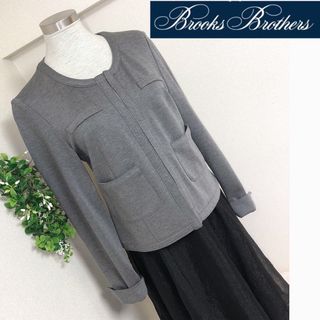 Brooks Brothers - ブルックスブラザーズのノーカラージャケットグレーS