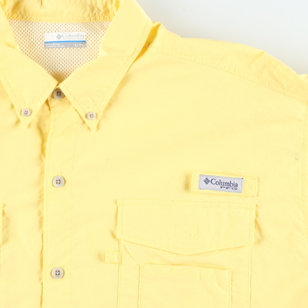 Columbia(コロンビア)の古着 コロンビア Columbia PFG OMNI-SHADE 半袖 ボタンダウン フィッシングシャツ メンズXL /eaa436740 メンズのトップス(シャツ)の商品写真