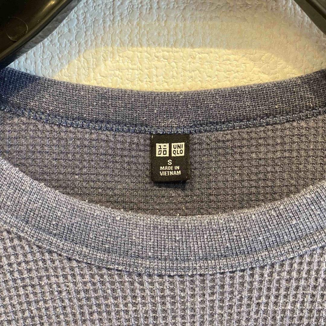 UNIQLO(ユニクロ)のユニクロ ワッフルクルーネックT メンズのトップス(Tシャツ/カットソー(七分/長袖))の商品写真