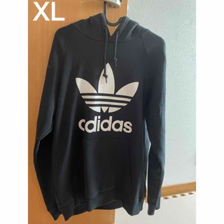 オリジナルス(Originals（adidas）)の中古　 アディダス オリジナル　パーカー　ブラック　XL(パーカー)