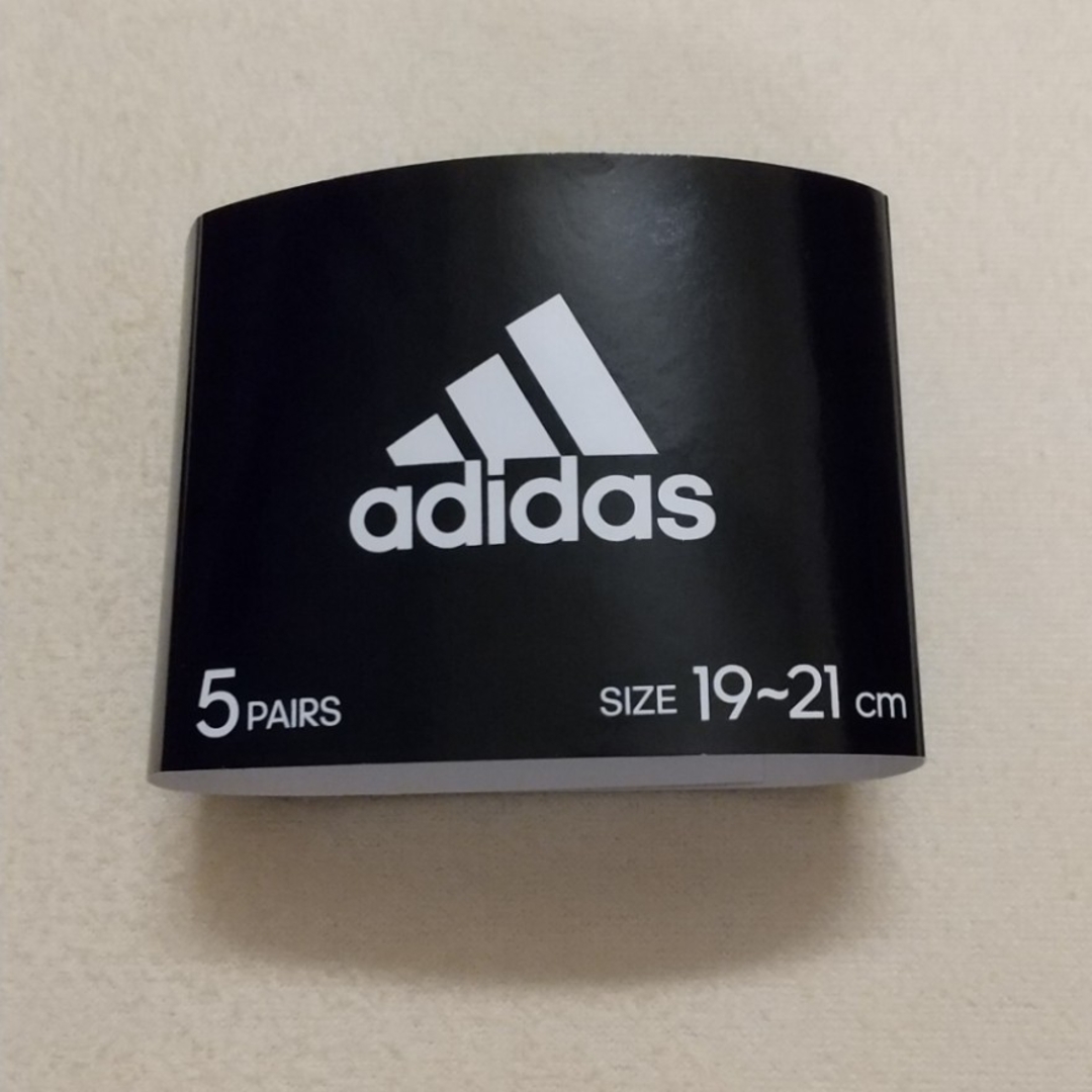 adidas(アディダス)のアディダス  ソックス 靴下 くつ下  5足 【B】19  20  21cm キッズ/ベビー/マタニティのこども用ファッション小物(靴下/タイツ)の商品写真