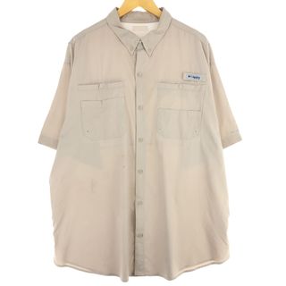 コロンビア(Columbia)の古着 コロンビア Columbia PFG ボタンダウン 半袖 フィッシングシャツ メンズXXL /eaa436738(シャツ)