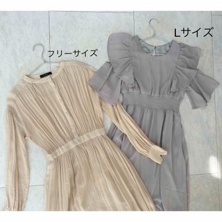 ダブルクローゼット(w closet)のワンピース2点ꔛ‬まとめ売り(ロングワンピース/マキシワンピース)