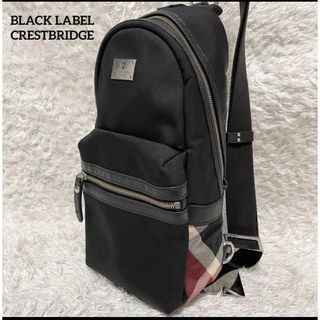 BLACK LABEL CRESTBRIDGE - ブラックレーベルクレストブリッジ ボディバッグ　チェック　ロゴプレート