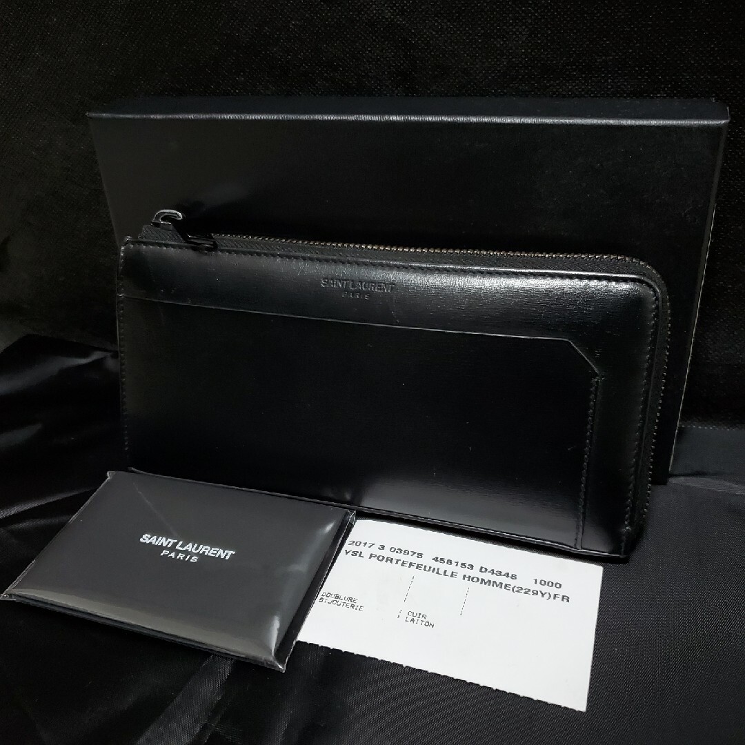 Saint Laurent(サンローラン)のSAINT LAURENT PARIS サンローランパリ L型 イヴサンローラン メンズのファッション小物(長財布)の商品写真