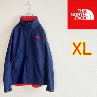 ザノースフェイス(THE NORTH FACE)のノースフェイス　マウンテンジャケット　GORE−TEX ネイビー　レディースXL(ナイロンジャケット)