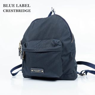 ブルーレーベルクレストブリッジ(BLUE LABEL CRESTBRIDGE)の【BLUE LABEL CRESTBRIDGE】バックパック　ネイビー　ゴールド(リュック/バックパック)