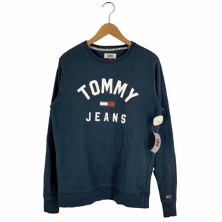 TOMMY HILFIGER - tommy jeans(トミージーンズ) ロゴプリント クルーネックプルオーバー