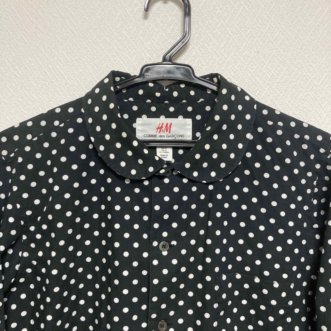 COMME des GARCONS(コムデギャルソン)のコムデギャルソン H&M エイチアンドエム コラボ ドット シャツ レディースのトップス(シャツ/ブラウス(長袖/七分))の商品写真