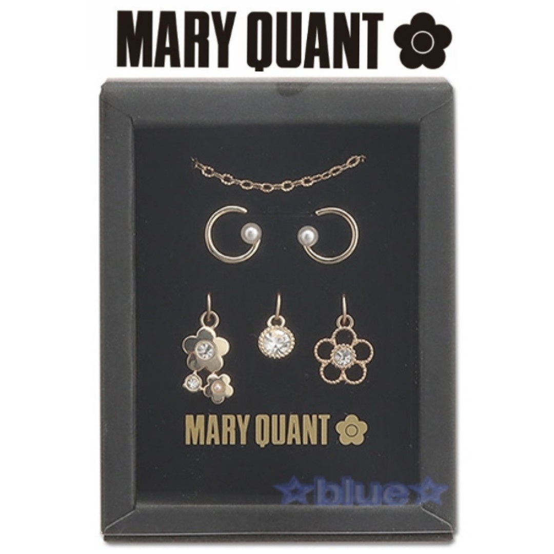 MARY QUANT(マリークワント)のマリークワント ピアス ネックレス アクセサリー セット 3チャーム ゴールド レディースのアクセサリー(ネックレス)の商品写真