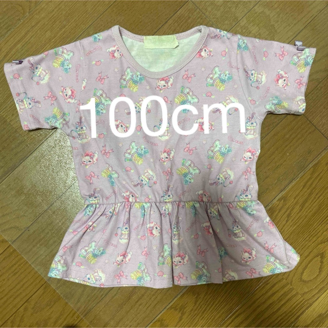 キッズTシャツ　まとめ売り 4枚　女の子　100 110 120 キッズ/ベビー/マタニティのキッズ服女の子用(90cm~)(Tシャツ/カットソー)の商品写真