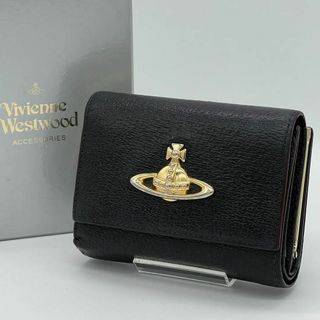 ヴィヴィアンウエストウッド(Vivienne Westwood)の✨美品✨VivienneWestwood 三つ折財布 がま口財布 ブラック(財布)